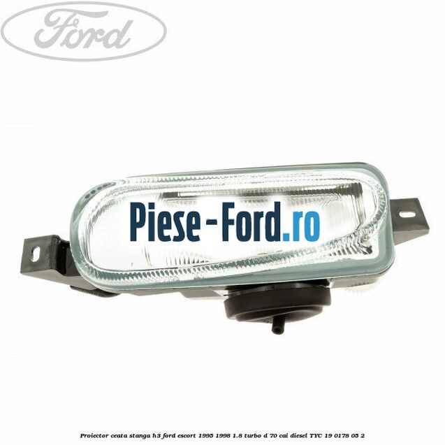 Proiector ceata stanga H3 Ford Escort 1995-1998 1.8 Turbo D 70 cai #3097AB7D24